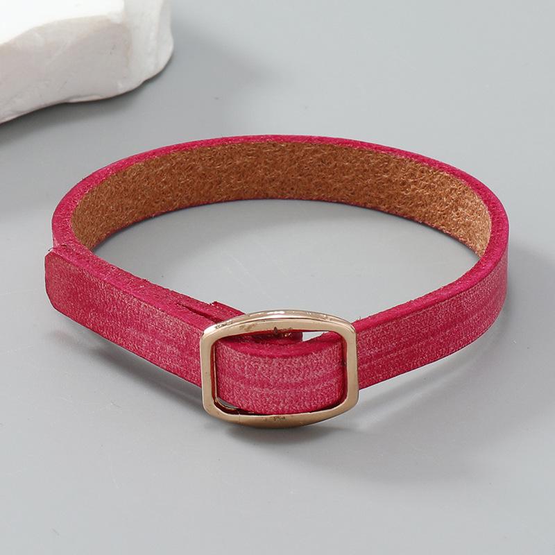

Retro Old Leather Bracelets DIY Lettering Light Board Men and Women Bracelet Simple Jewelry Wholesale