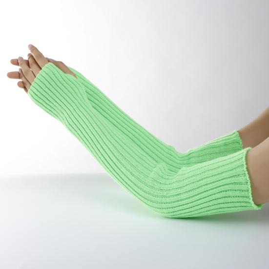 Langer Arm Sonnenschutzhandschuh Einfache Reinigung Warmes Acryl Sommer Dehnbar Langer Fäustling zur Dekoration