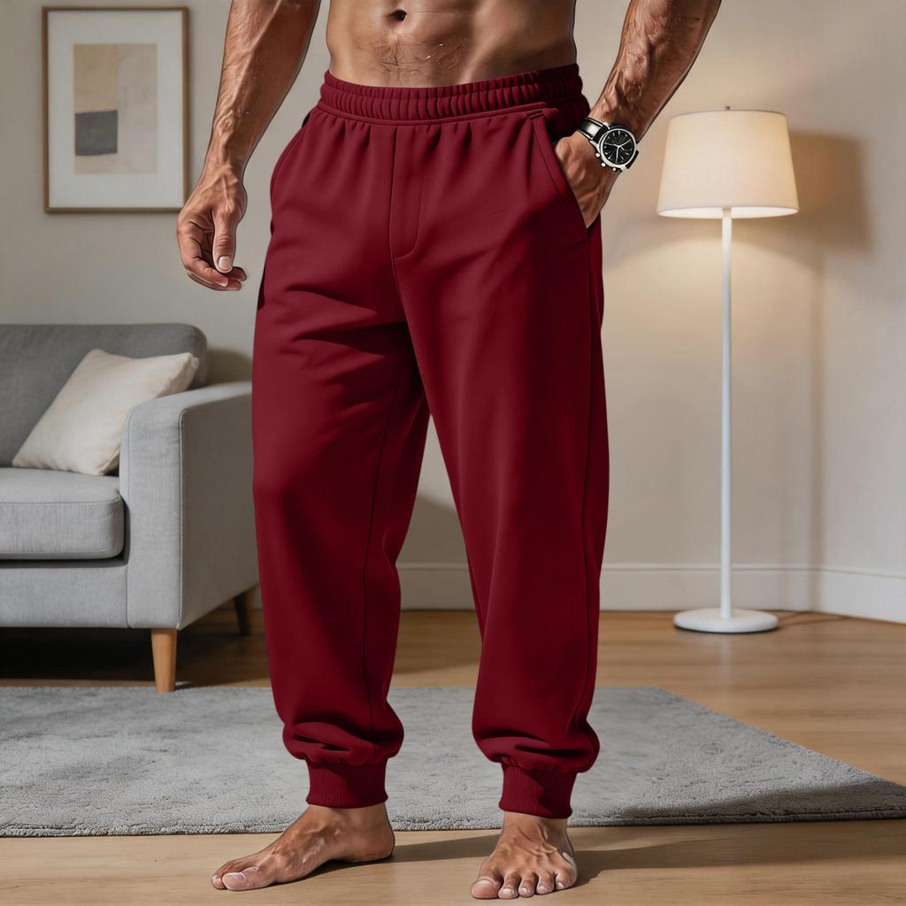 Herren Freizeithose mit lockerem Schnitt und elastischem Bund für täglichen Komfort