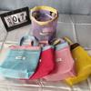 New Dopamine Mesh Toiletry Bag Transparent Portable Cosmetic Bags Large Capacity Underwear Storage Bag Travel
