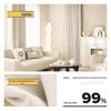 Gureide Full Blackout Creamy White Curtain