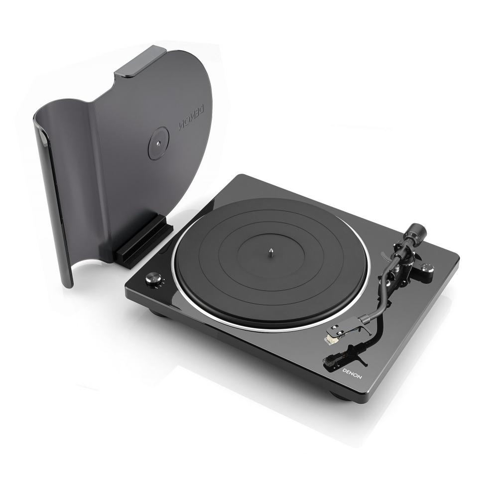 Denon Denon DP-400 MM Cartridge Compatible Phono Equalizer Equipped Authentic Manual Record Player Black DP-400-BKEM