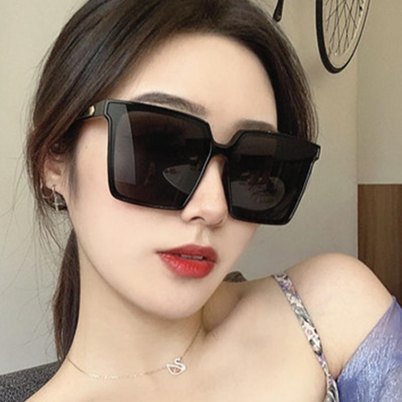 Big Square Frame Sunglasses Unisex Vintage Men Women Fashion Driving Fishing Sun Glases UV400 Outdoor Street Shooting Retro Male Female Sunglasses