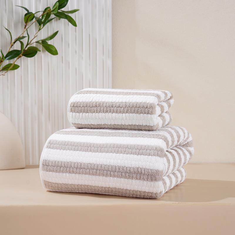 Coral Fleece Towels, Bath Towels, Thickened Face Towels, Household Absorbent Quick Drying, Soft and Lint Free