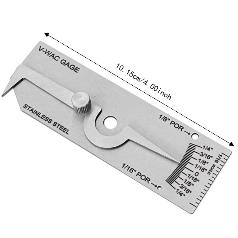 Imperial System Depth Ruler Metric Reading Fillet Weld Gauge Inspection Gauge  Welding Penetration