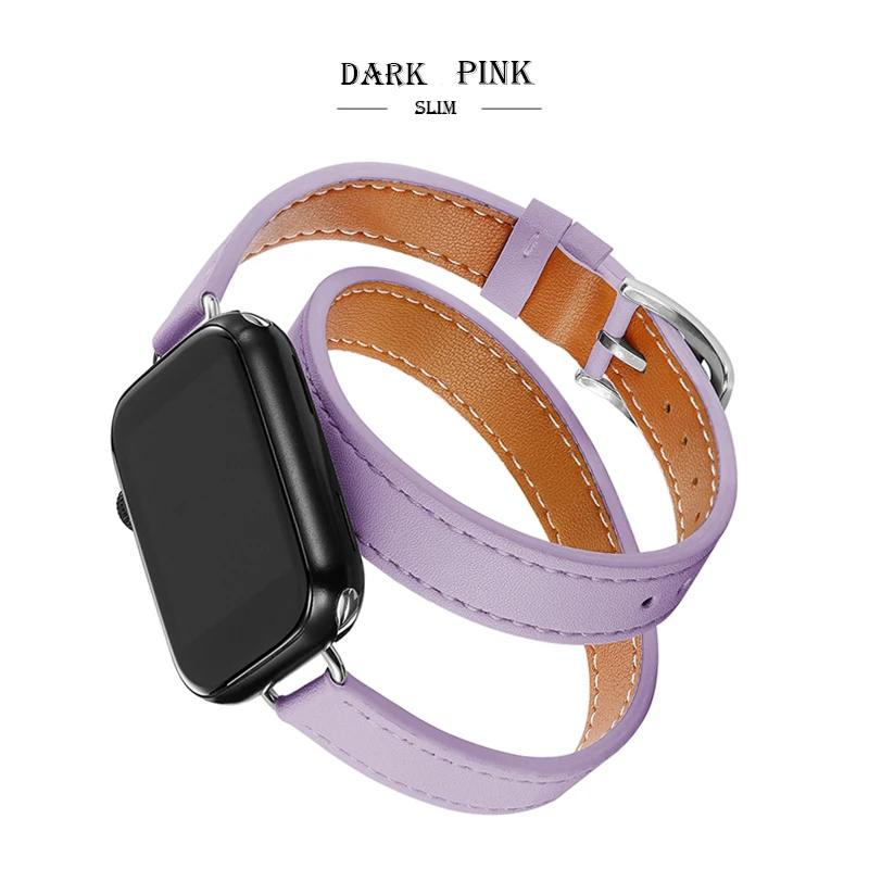 Leather Strap for Apple Watch Band 49mm 41mm 45mm 40mm 44mm Correa For IWatch Series 9 8 7 6 SE 5 4 Ultra 2 Replacement Bracelet