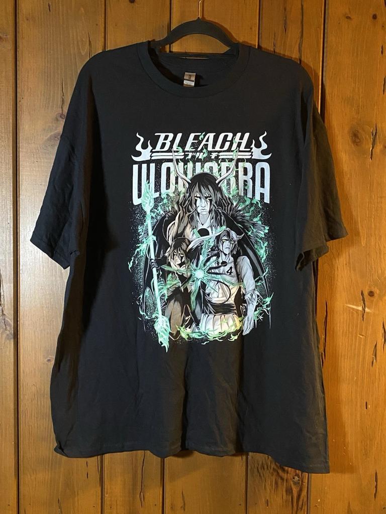 Bleach ULQUIORRA CIFER T-Shirt 2XL Black Anime Manga Espada 4 Glow Graphic
