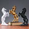 Resin Statue Golden White Black Horse Figure Nordic Abstract Ornaments For Figurines For Interior Sculpture Room Home Decor