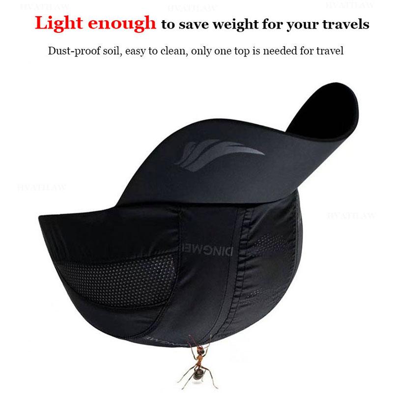 Male Outdoor Sport Running Hiking Cap Summer Mesh Breathable Baseball Cap For Men Women Quick Dry Sun Protection Adjustable Hat