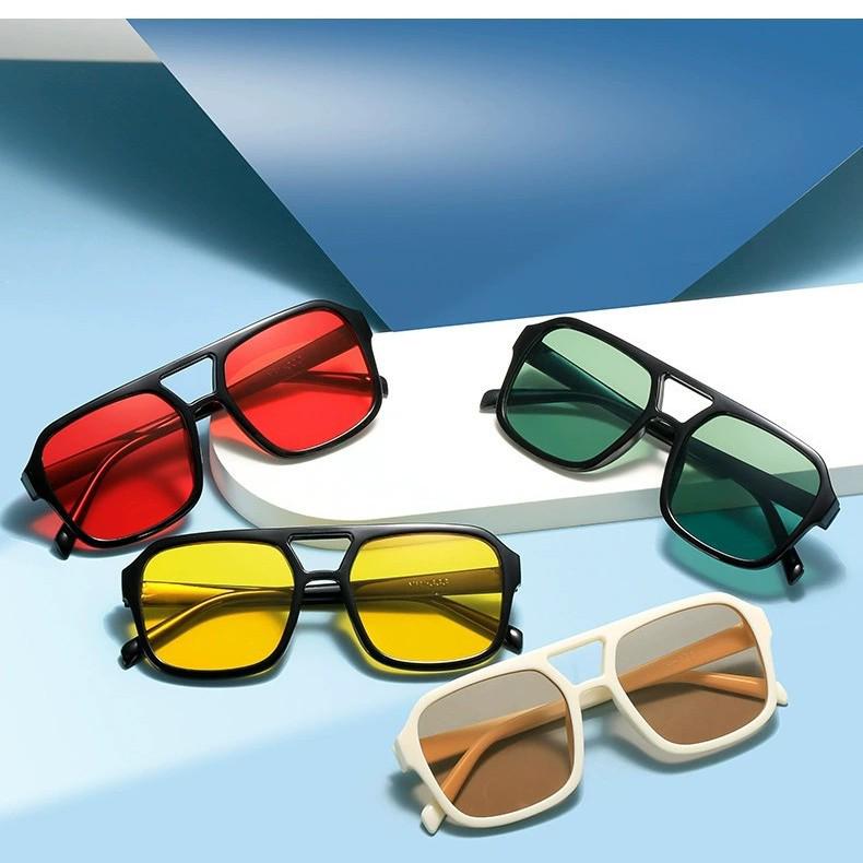 2025 Korean Style Retro Square Sunglasses: Trendy, High-End, UV Protection for Clubbing