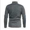 Men's High Collar Solid Color Zipper Sweatshirt Jacket