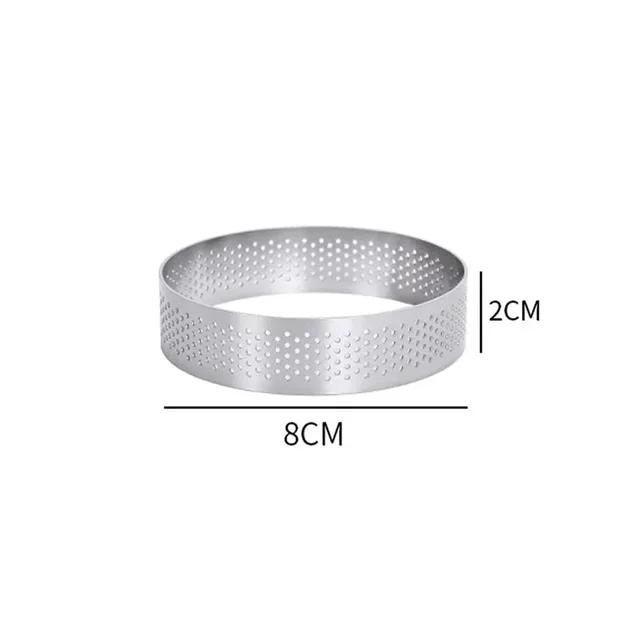 Round Stainless Steel Tart Rings 5-10cm DIY Cake/Baking Tools Biscuit/Pastry Moulds Practical for Dumpling Cutting Dessert Dishe