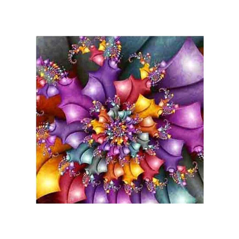 

30x30CM Colorful Canvas Material Full Rhinestone Painting DIY Cross-stitch of Diamond Needlework Drawings for House