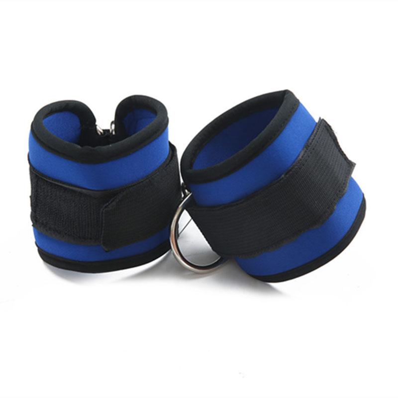 1pcs Double D-Ring Ankle Straps for Gym Workouts Glutes Legs Strength Foot Support Ankle Protector Padded for Kickbacks