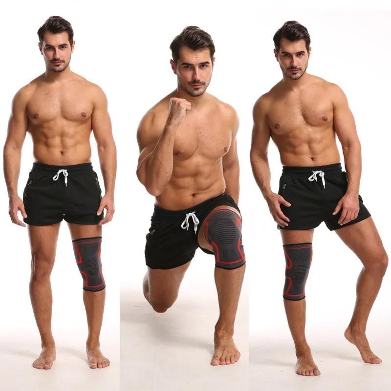 2 PCS Knee Brace Support for Arthritis Joint Nylon Sports Fitness Compression Sleeves Kneepads Running Protector