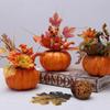 Orange Artificial Pumpkins Ornament Sunflower Simulation Flower Pumpkins  Party Decor