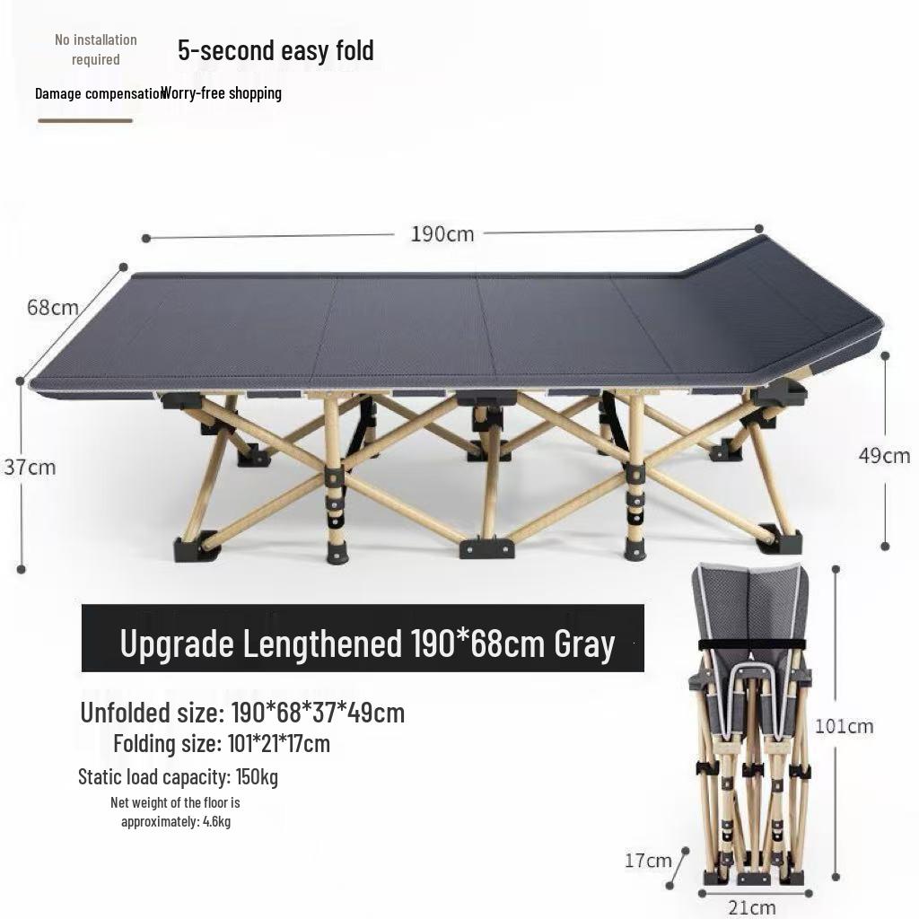 Compact Folding Bed for Office & Home Naps