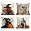 Home Decor Halloween-themed Pillows with Spooky Characters Pattern Cushion Cover Suitable for Sofa Bedroom Car Pillow Cover