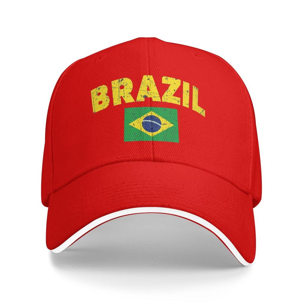 Brazil Soccer Team Football Brazilian Flag Baseball Caps Snapback Baseball Hats Breathable Casual Casquette Outdoor Unisex