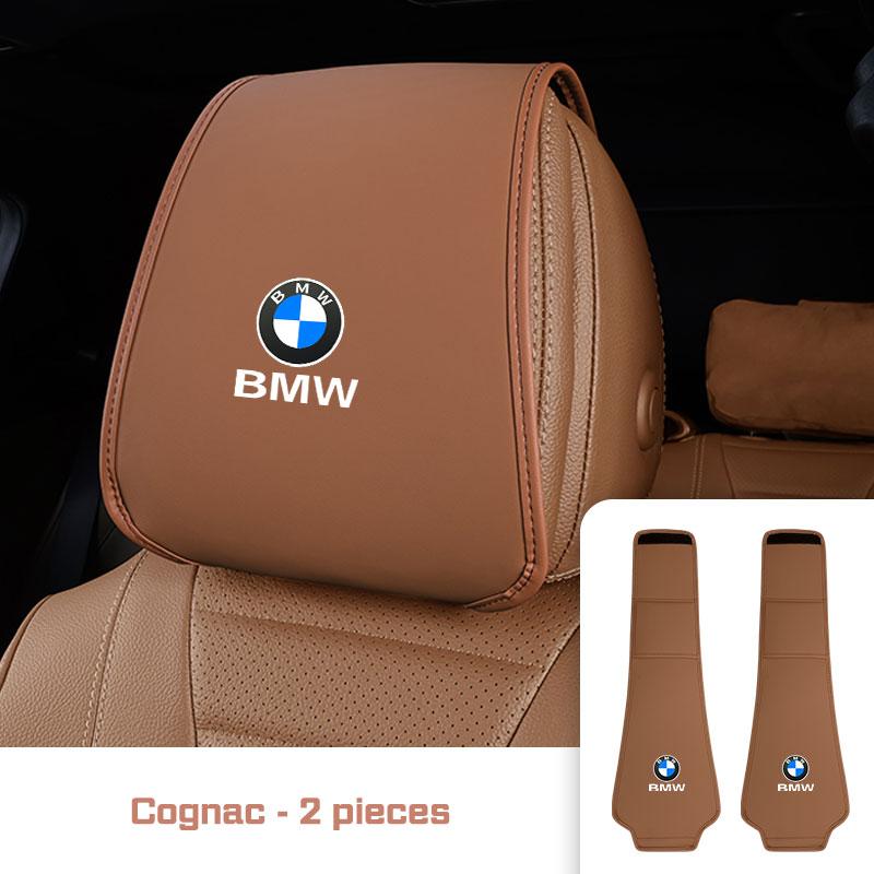 Leather Car Seat Headrest Protective Cover Accessories For BMW 1 2 3 4 5 6 7 Series G20 G30 F48 E90 E36 F30 F10 X1 X3 X4 X5 X6X7 II9