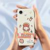 For iPhone 16e Case Happy Girl Pattern Printing Straight Edge TPU Phone Back Cover