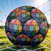 1pc Colorful Geometry Themed Soccer Ball, Size 5, Lightweight PVC Material, Outdoor Training Soccer Ball Gift. Q62270