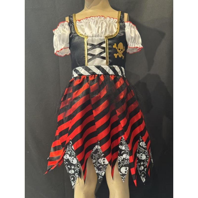 Halloween Pirates of the Caribbean Cosplay Suit Children's Pirate Costume Skirt Cotton