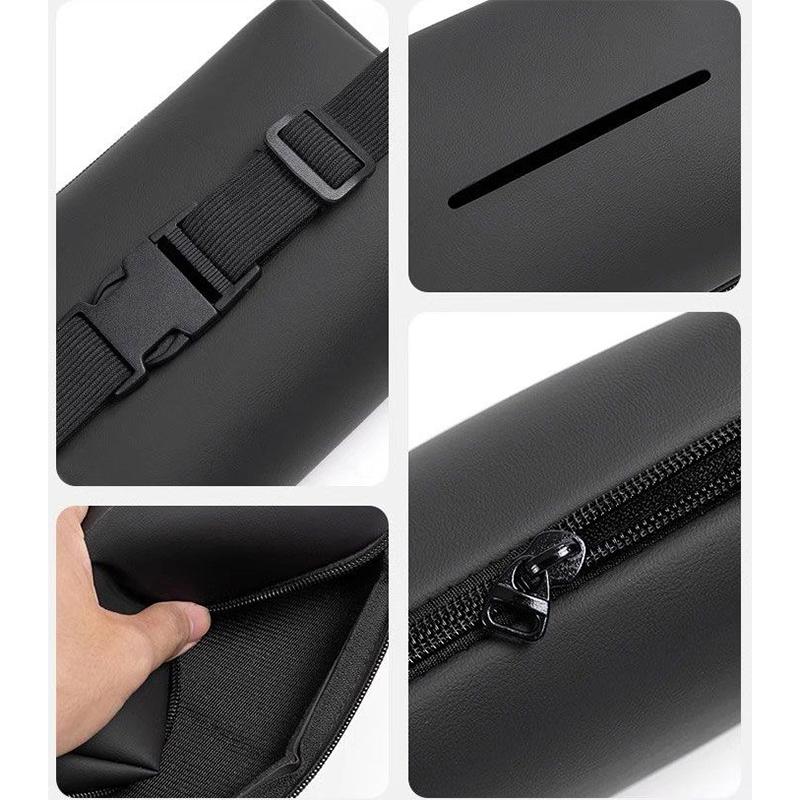 Car Tissue Holder Cover,For Sedan SUV MPV Console,Armrest Box,Seat/Back Visor Fix Strap Portable Tissue Storage Case Accessories