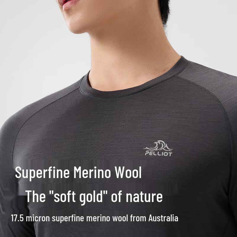 PELLIOT Men's Outdoor Quick-Dry Anti-Bacterial Long Sleeve T-Shirt