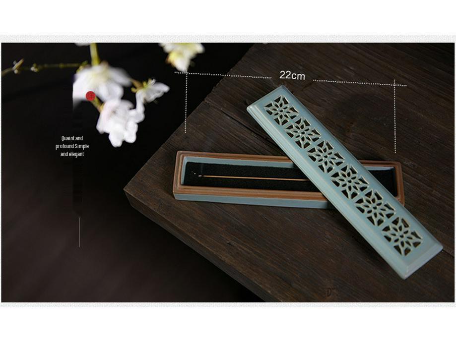 Ceramic Long Hair Incense Holder Sandalwood Burner Ornament