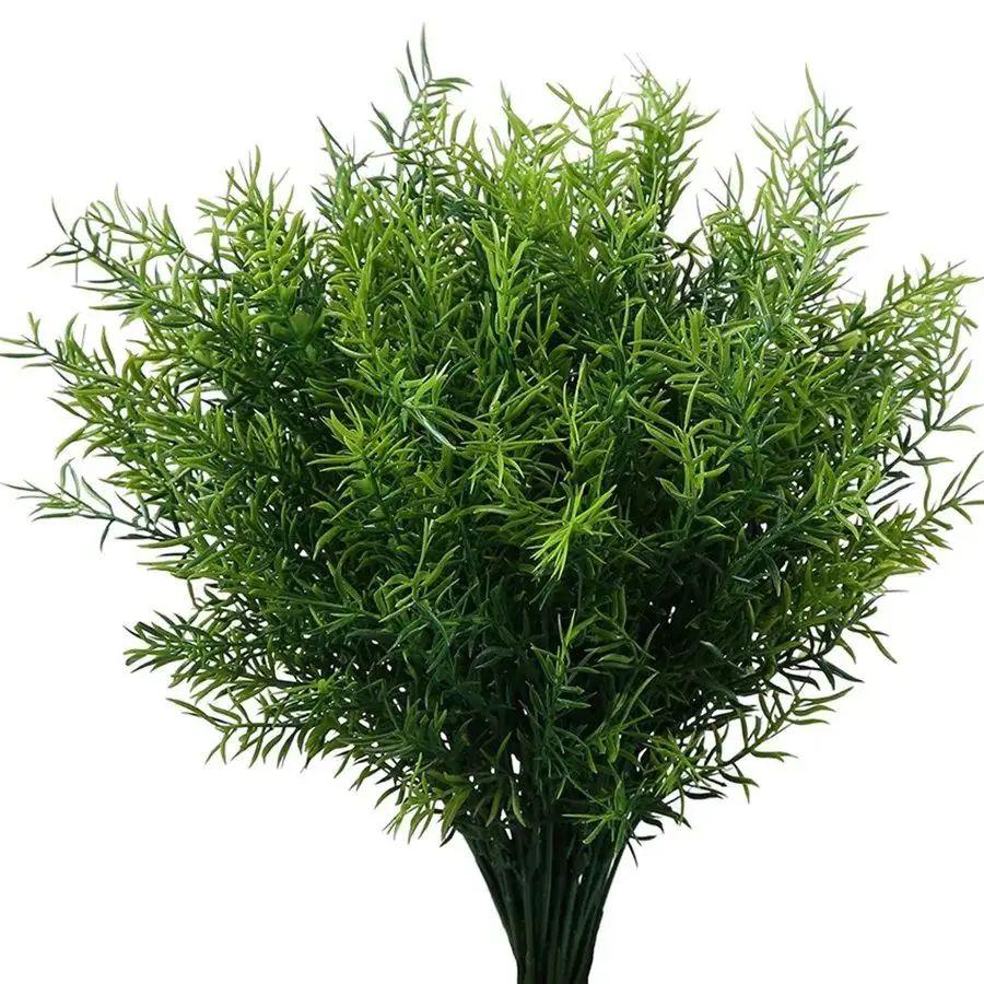 

1/5 шт. Искусственное растение зеленое Эвкалипт Праздничный венок Свадьба Дом Уличный сад Защита от УФ лучей Балкон Бонсай Декорация Сделай сам 1pc армия зеленый