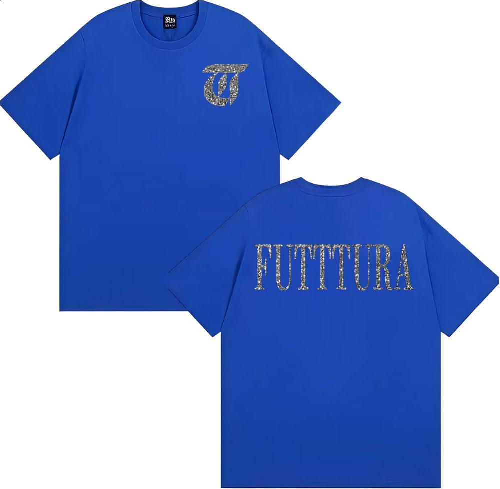 Sängerin Tini Stoessel Futtura Album Logo T-Shirt Damenbekleidung Harajuku Ästhetik T-Shirts Lässiges Gemütliches T-Shirt