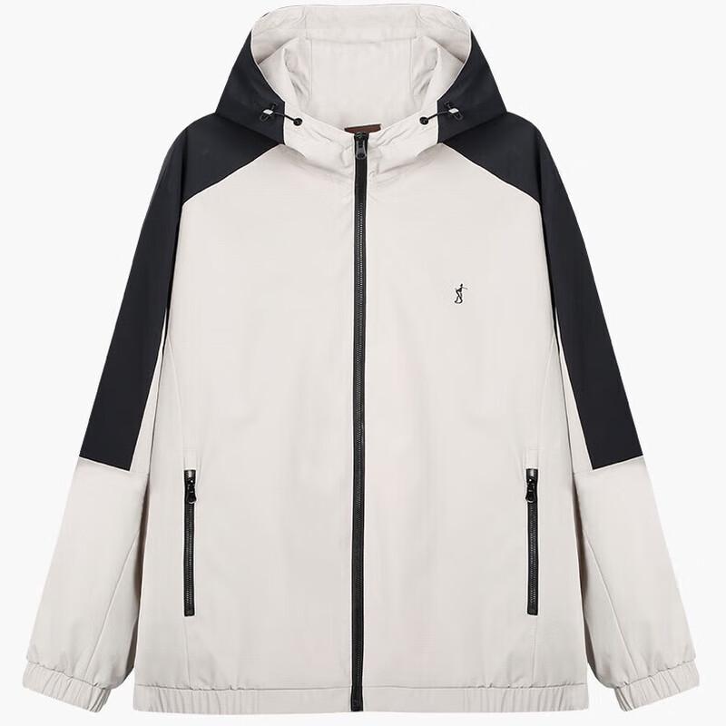 

TRiES Men s Hooded Color-Block Outdoor Jacket 4XL