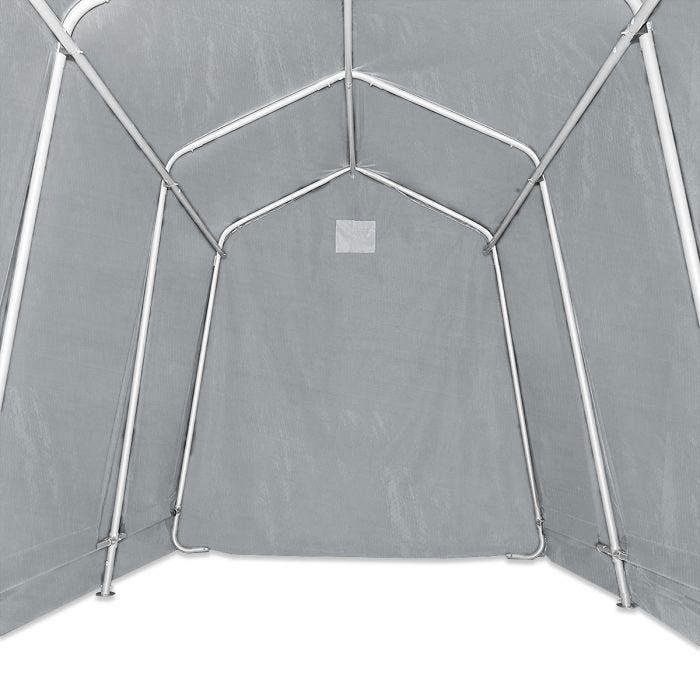 Motorcycle Tent Garage - Motorguard MG2 - 1.6x2.4m - Galvanized Steel - PE Tarp 260g/m² Grey