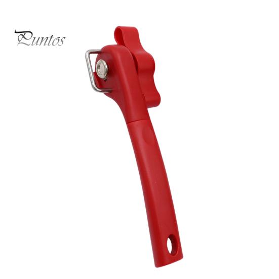 

Открывалка для банок с боковым открыванием, ручная открывалка, эргономичная ручка, открывалка для крышки из нержавеющей стали для домашнего кухонного бара красный