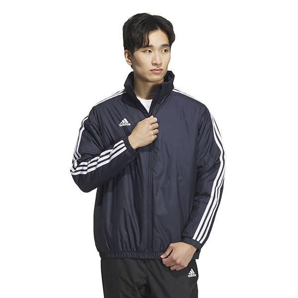 Adidas RDY Padded Track Jacket KWX74 Legend Ink 3-Stripes Loose-Fit WIND. Men's (JG8523) J/L