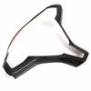 For Tesla Model X and Model S 2016 2017 2018    ABS Carbon Fiber Inner Car Steering Wheel Cover Trim Frame Decor