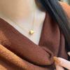 Same Handmade Car Flower Cat'S Eye Small Waist Necklace Women'S Striped Passepartout Pendant Sweater Chain Accessories