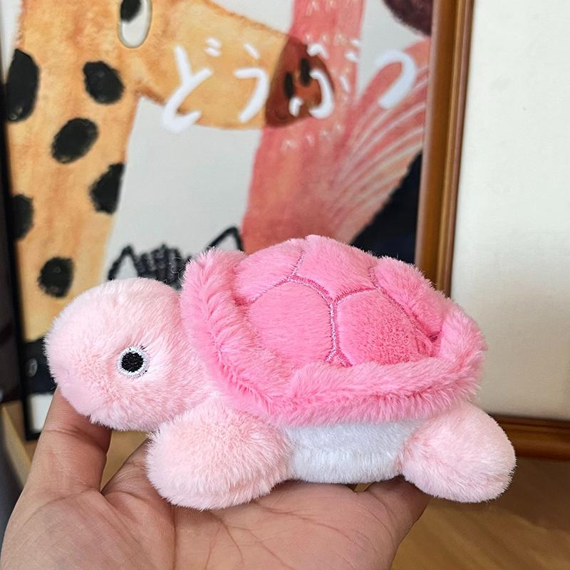 

Маленькая Черепашка Плюшевая Кукла Брелок Игрушки Мягкие Милые Мультяшные Черепахи Машинки Брелоки Наполнить Куклы Сумка Подвеска Парные Подвески Игрушки Подарки розовый