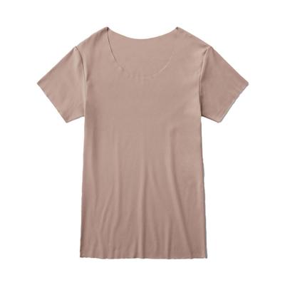 Gunze ADVANCEL Kurzarm Rundhals Unterhemd Rose Größe L Herren Oberteil, Grau,