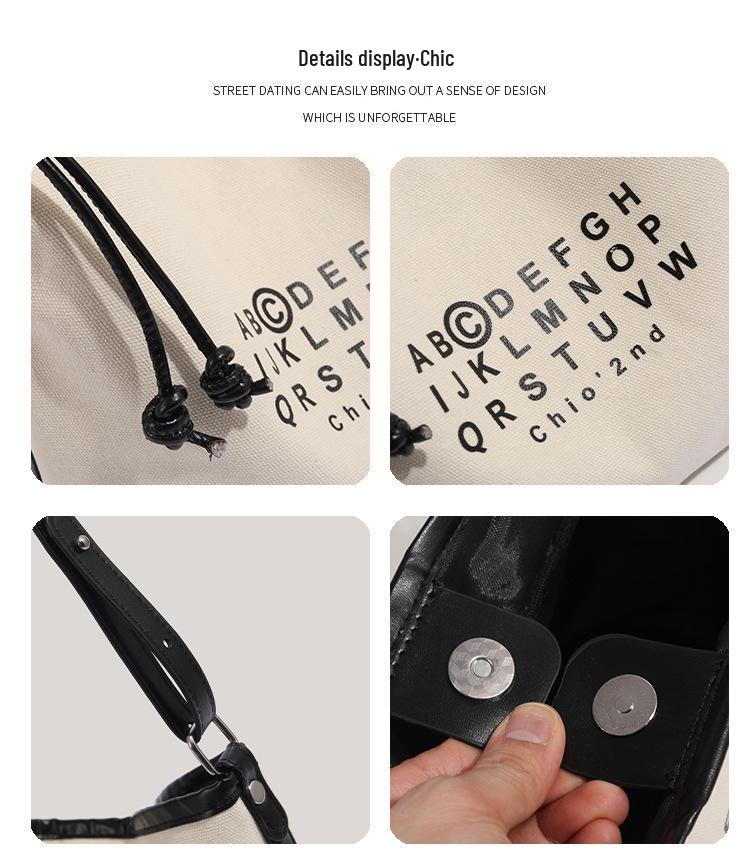 Four Seasons Large Capacity Canvas Tote Bag – 2025 Summer Casual Shoulder Bag