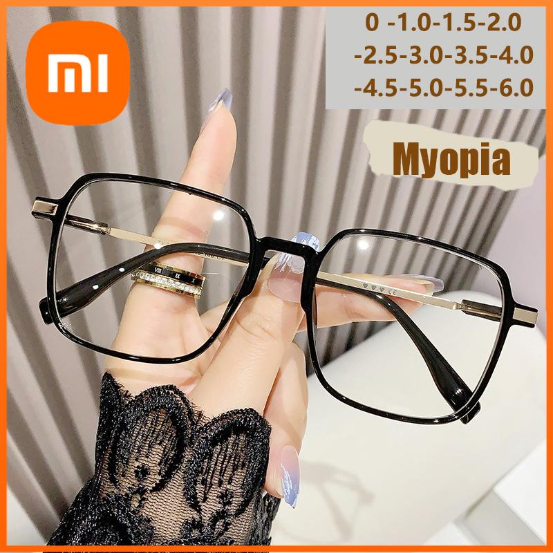 Xiaomi Anti-Blue Light Glasses Frames for Girls, Korean Version, Plain Face Makeup, Elegant Square-Shaped Glasses for Myopia.2055
