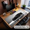 Auto-Rennsport-Thema Benutzerdefiniertes Mauspadd Personalisiert mit Namens-Text Angepasste Schreibtischmatte für Büro Heimdekoration