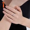 Local Spot Stock Chic Chevron V Curve Mixed Trapezoid Princess Moissanite Band S925 Silver Face Flattering  Statement Rings