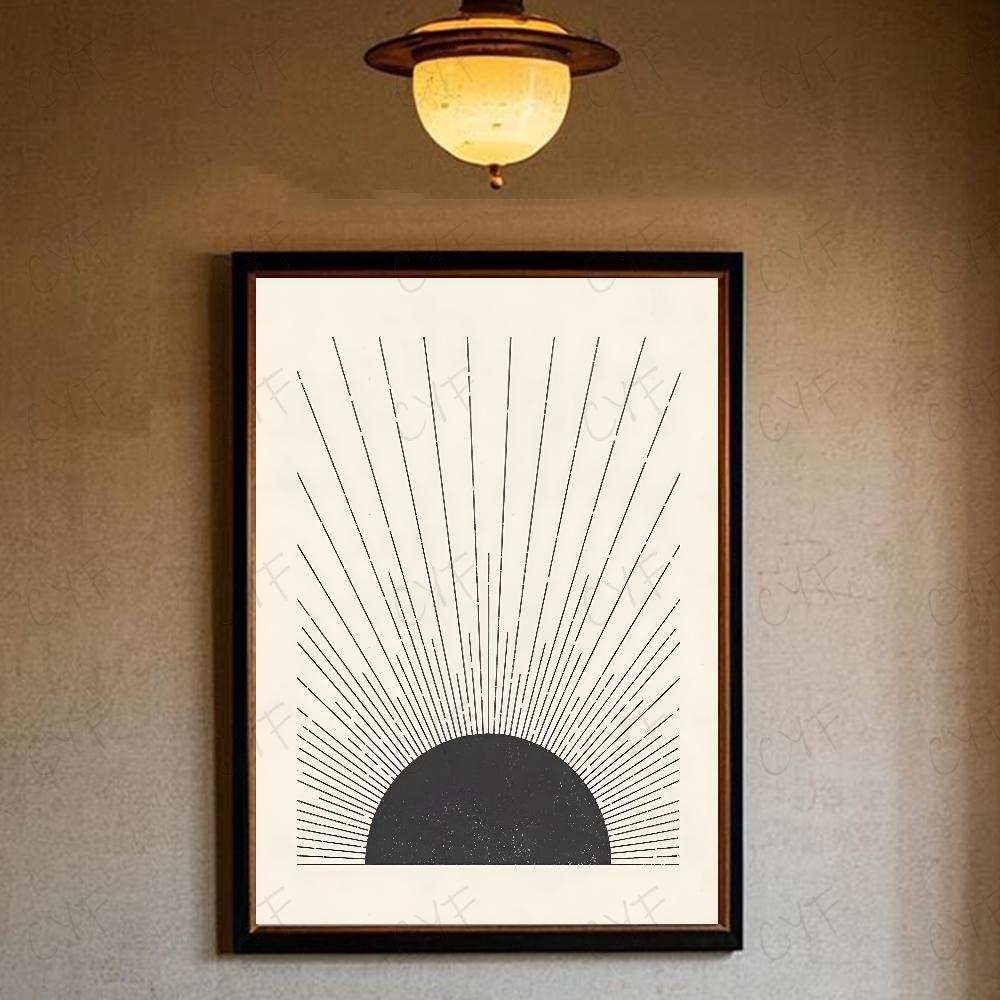 Abstract Bohemian Wall Art Poster High Quality Wall Art for Home Office Bedroom Living Room Hallway Bar Perfect Gift Idea