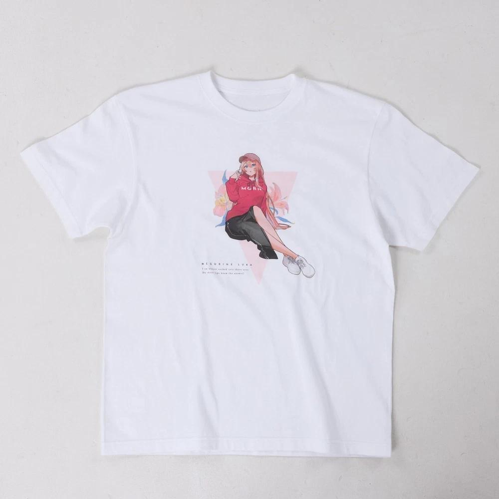 Megurine Luka TShirt Illustrated TShirt Art By Hassan White Japan Limited New M
