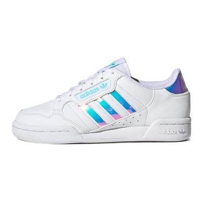 Originals Continental 80 Stripes Bequeme Lässige Strapazierfähige Low-Top Kinder-Sneaker Weiß Laser Silber Kinder-Sneaker GZ3255