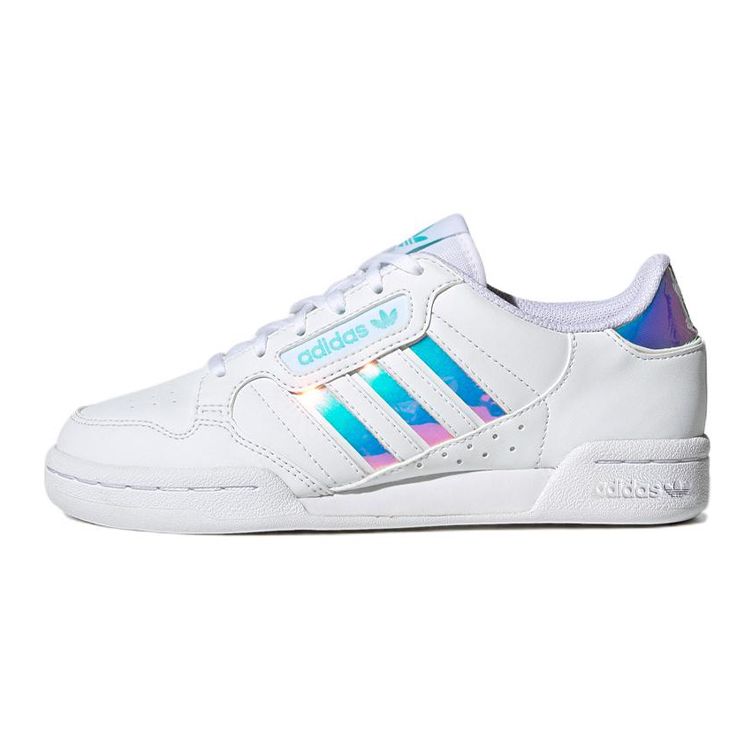 

Adidas Оригинальные кроссовки Continental 80 Stripes Удобные Повседневные Прочные Низкие Детские Кроссовки Белый Лазерный Серебристый Детские Кроссовки GZ3255 35½