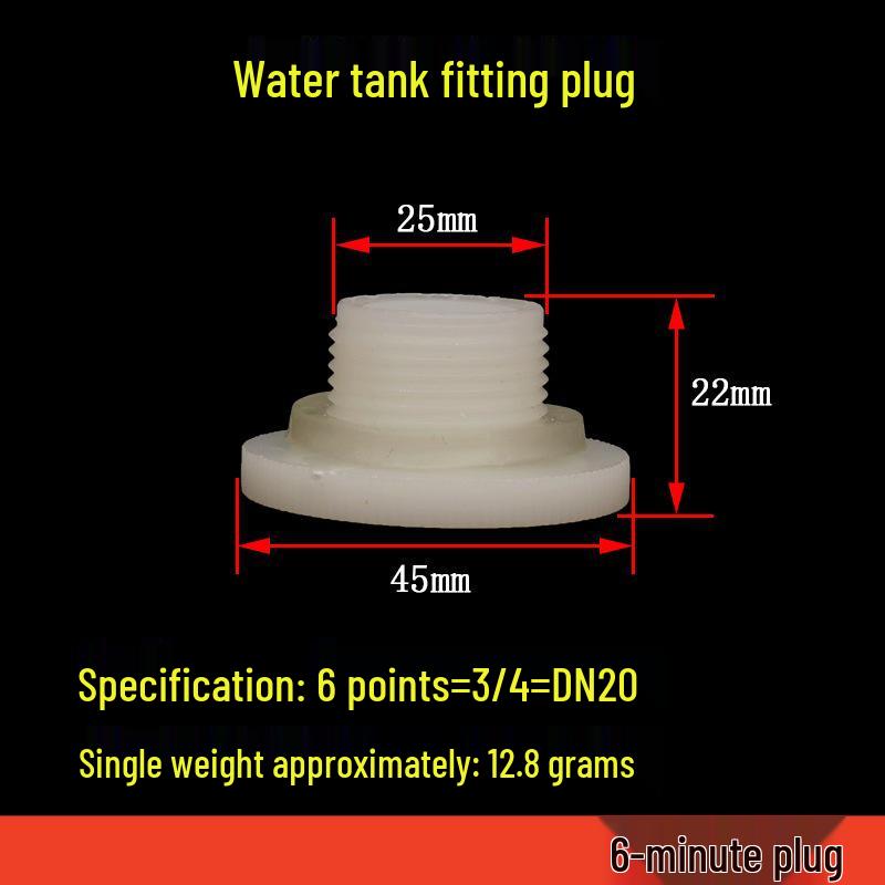 POM Anti-Corrosion Plastic Steel Connector with Internal and External Threads for Water Pipes and Tanks