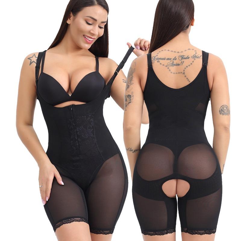 Sexy Suspender One Piece Body Shaper Waist Tummy Control Butt Lifting Postpartum Shapewear